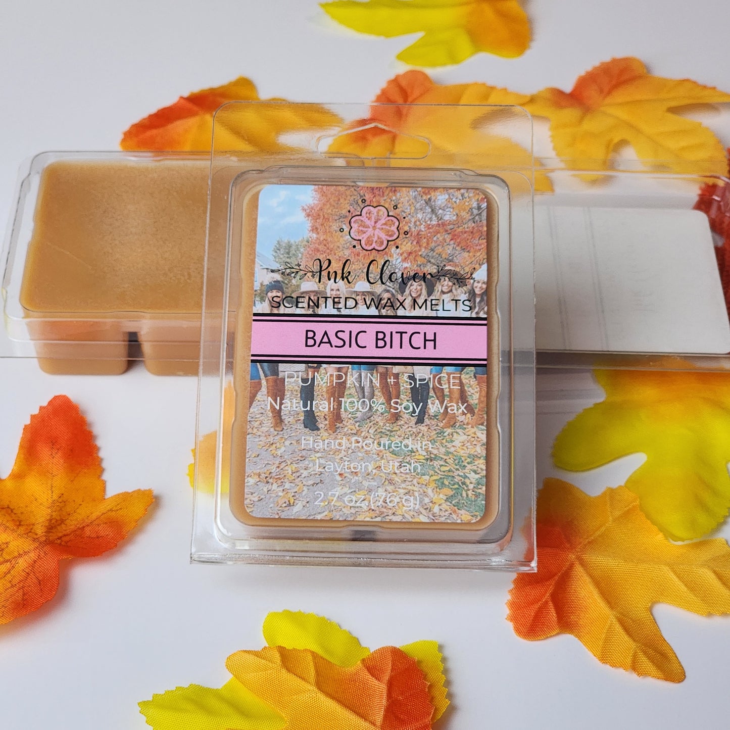 Basic Bitch - Wax Melt by Pnk Clover | Basic Bitch | Pumpkin Spice Wax Melt - Get in the Autumn Spirit