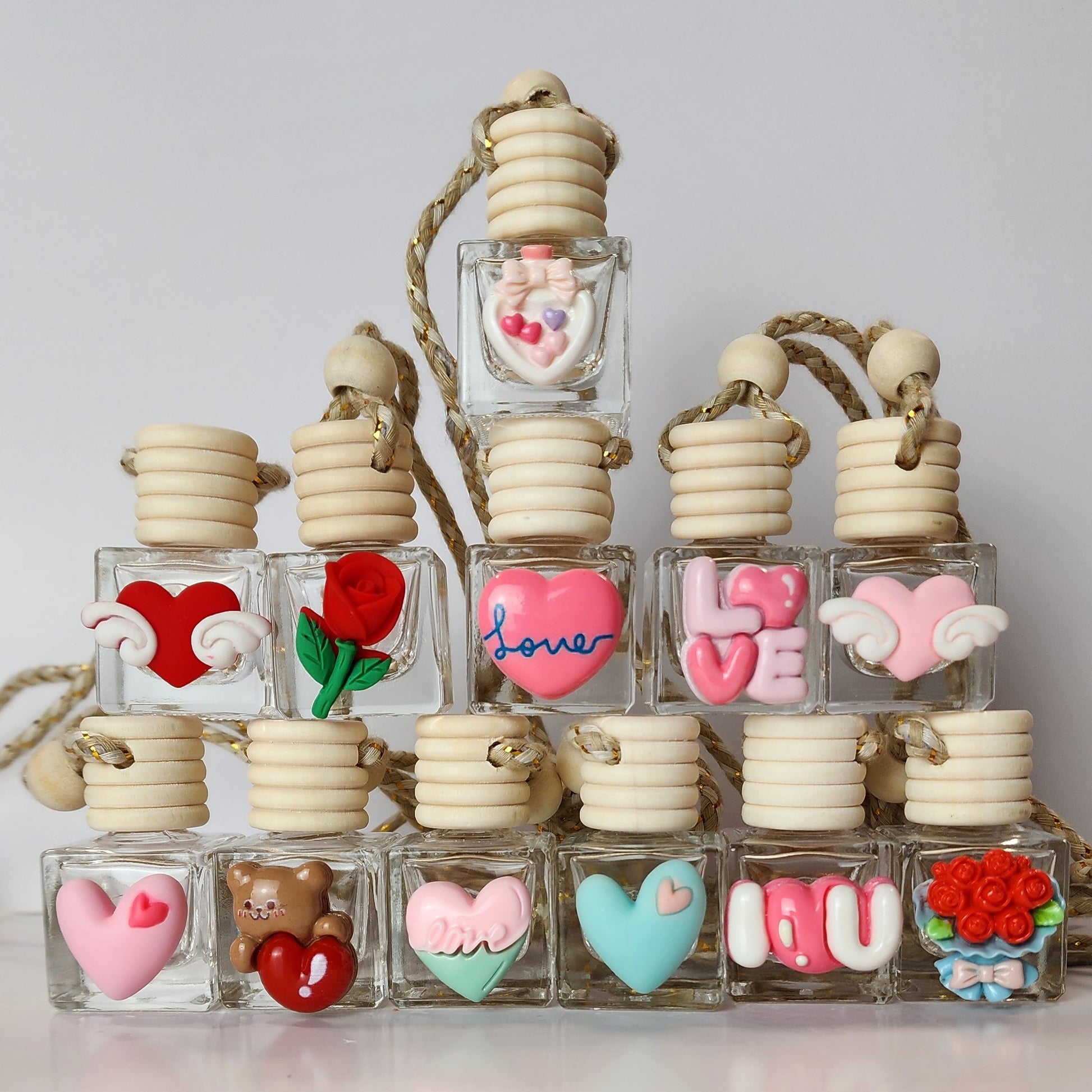 Car Diffuser - Valentines Day Charm - Diffuser by Pnk Clover | Valentines Day Charm Car Diffuser - Love in Every Mile, Aroma in Every Moment!