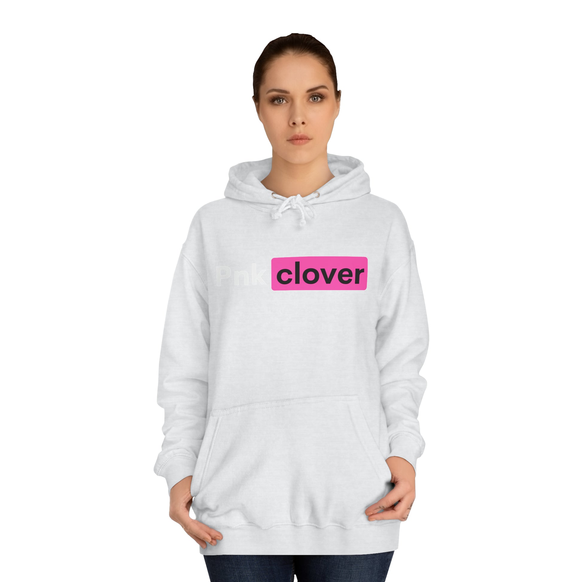 Pnk Clover P-Hub Unisex College Hoodie - Hoodie by Printify | Pnk Clover P-Hub Unisex College Hoodie