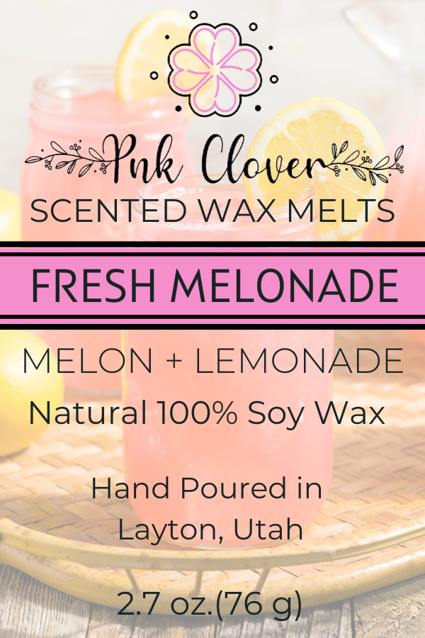 Fresh Melonade - Wax Melt by Pnk Clover | Brighten Your Day with the Fruity Notes of Fresh Melonade Wax Melt