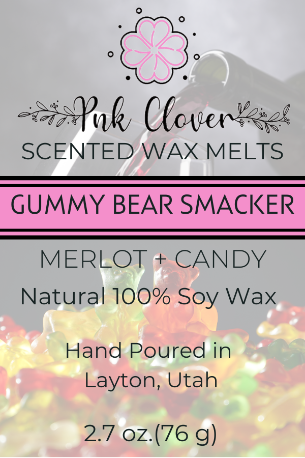 Gummy Bear Smacker - Wax Melt by Pnk Clover | Add a Fun Twist to Your Space with Gummy Bear Smacker Soy Wax Melt