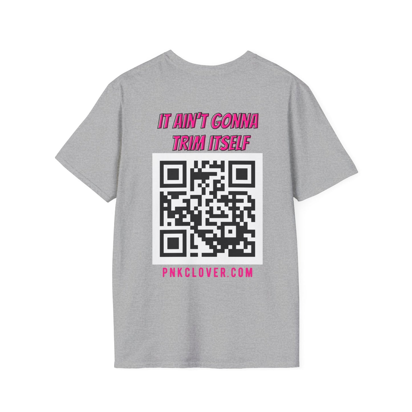 Hub Style (Front) QR Code (Back) - Unisex Softstyle T-Shirt - T-Shirt by Printify | Hub Style (Front) QR Code (Back) - Unisex Softstyle T-Shirt