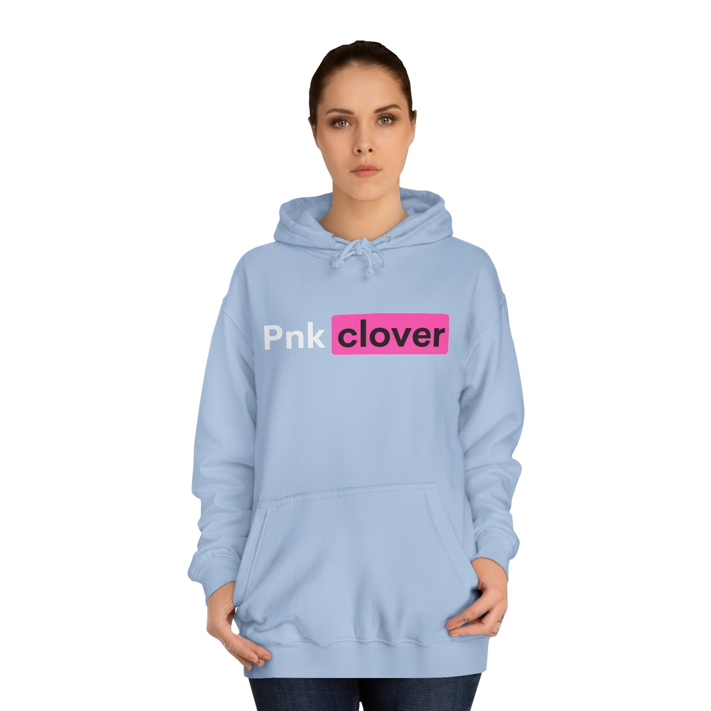 Pnk Clover P-Hub Unisex College Hoodie - Hoodie by Printify | Pnk Clover P-Hub Unisex College Hoodie