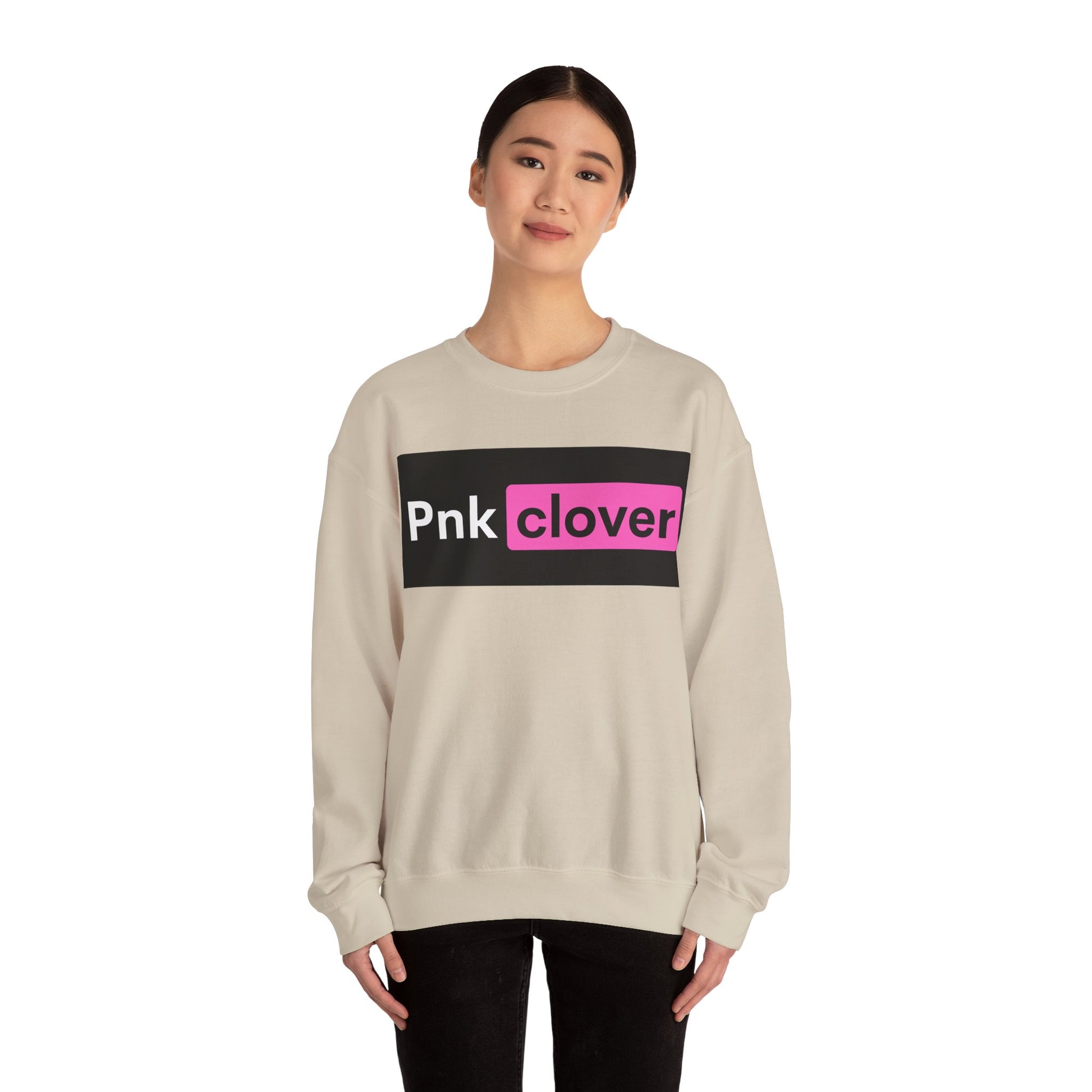 Pnk Clover Hub Style - Unisex Crewneck Sweatshirt Heavy Blend™ - Sweatshirt by Printify | Pnk Clover Hub Style - Unisex Crewneck Sweatshirt Heavy Blend™