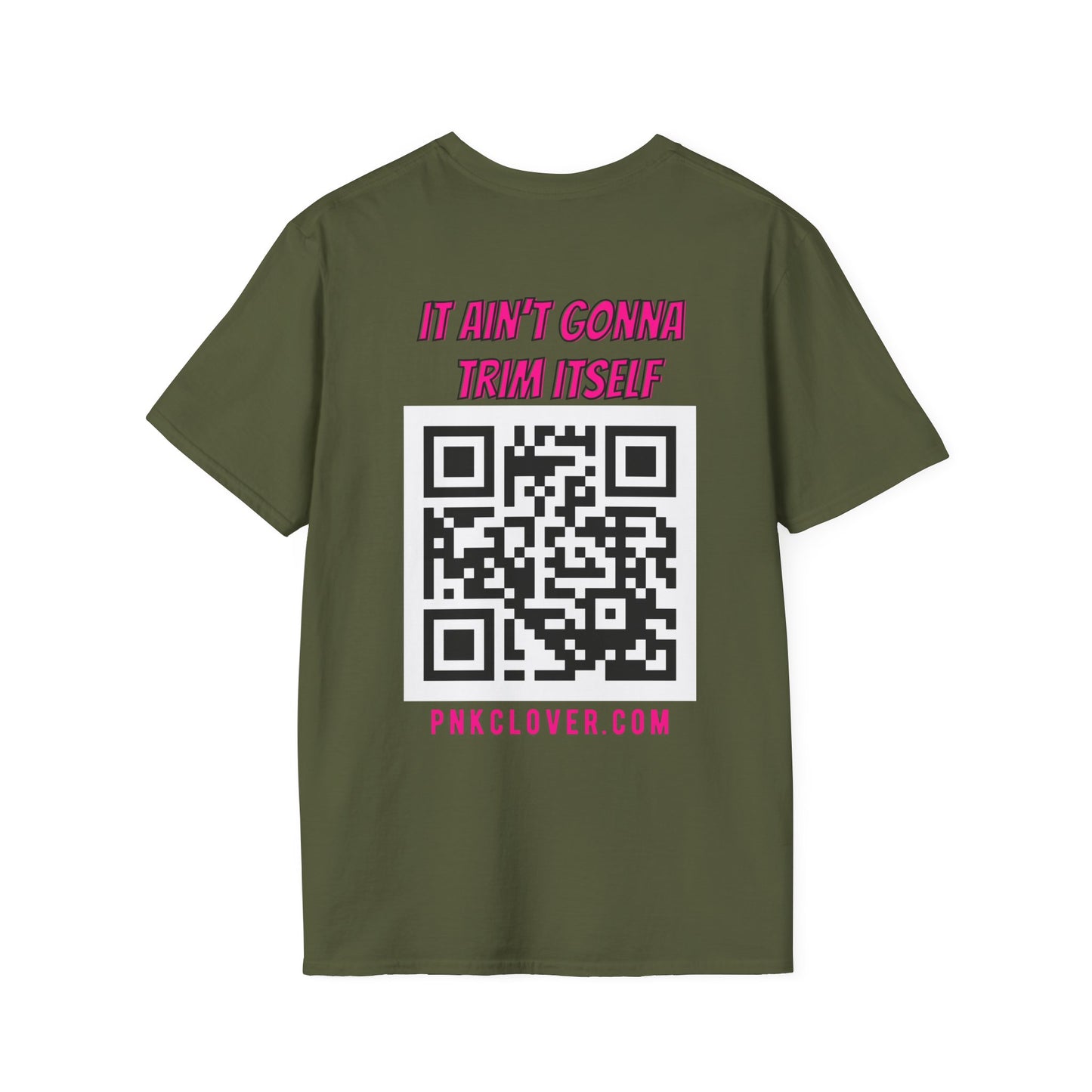 Hub Style (Front) QR Code (Back) - Unisex Softstyle T-Shirt - T-Shirt by Printify | Hub Style (Front) QR Code (Back) - Unisex Softstyle T-Shirt