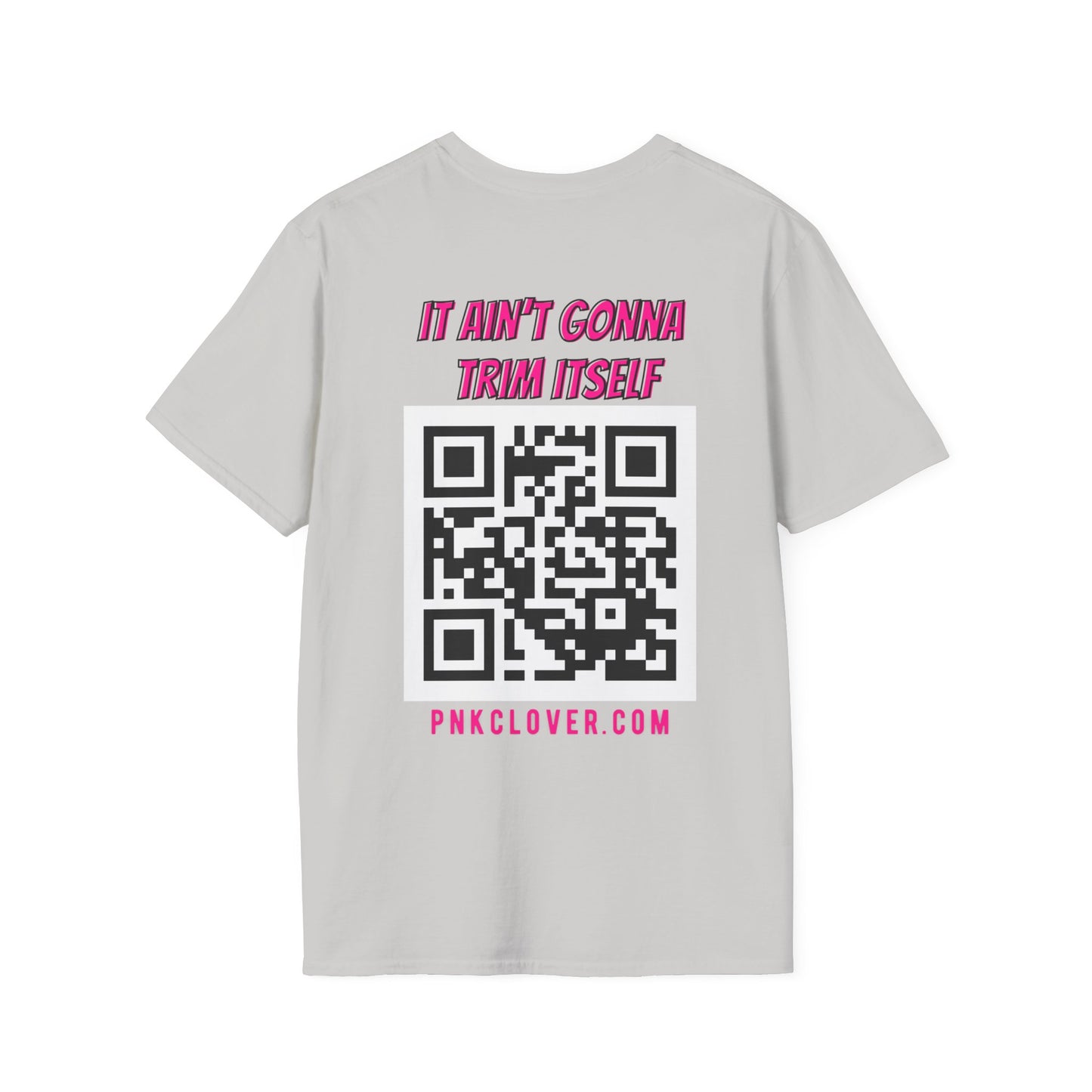 Hub Style (Front) QR Code (Back) - Unisex Softstyle T-Shirt - T-Shirt by Printify | Hub Style (Front) QR Code (Back) - Unisex Softstyle T-Shirt