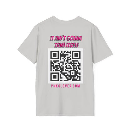 Hub Style (Front) QR Code (Back) - Unisex Softstyle T-Shirt - T-Shirt by Printify | Hub Style (Front) QR Code (Back) - Unisex Softstyle T-Shirt