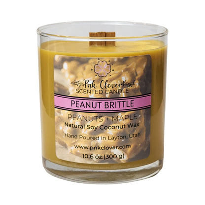 Peanut Brittle - Candles by Pnk Clover | Peanut Brittle Scented Candle | Festive Spirit - Soy Coconut Wax - Pnk Clover