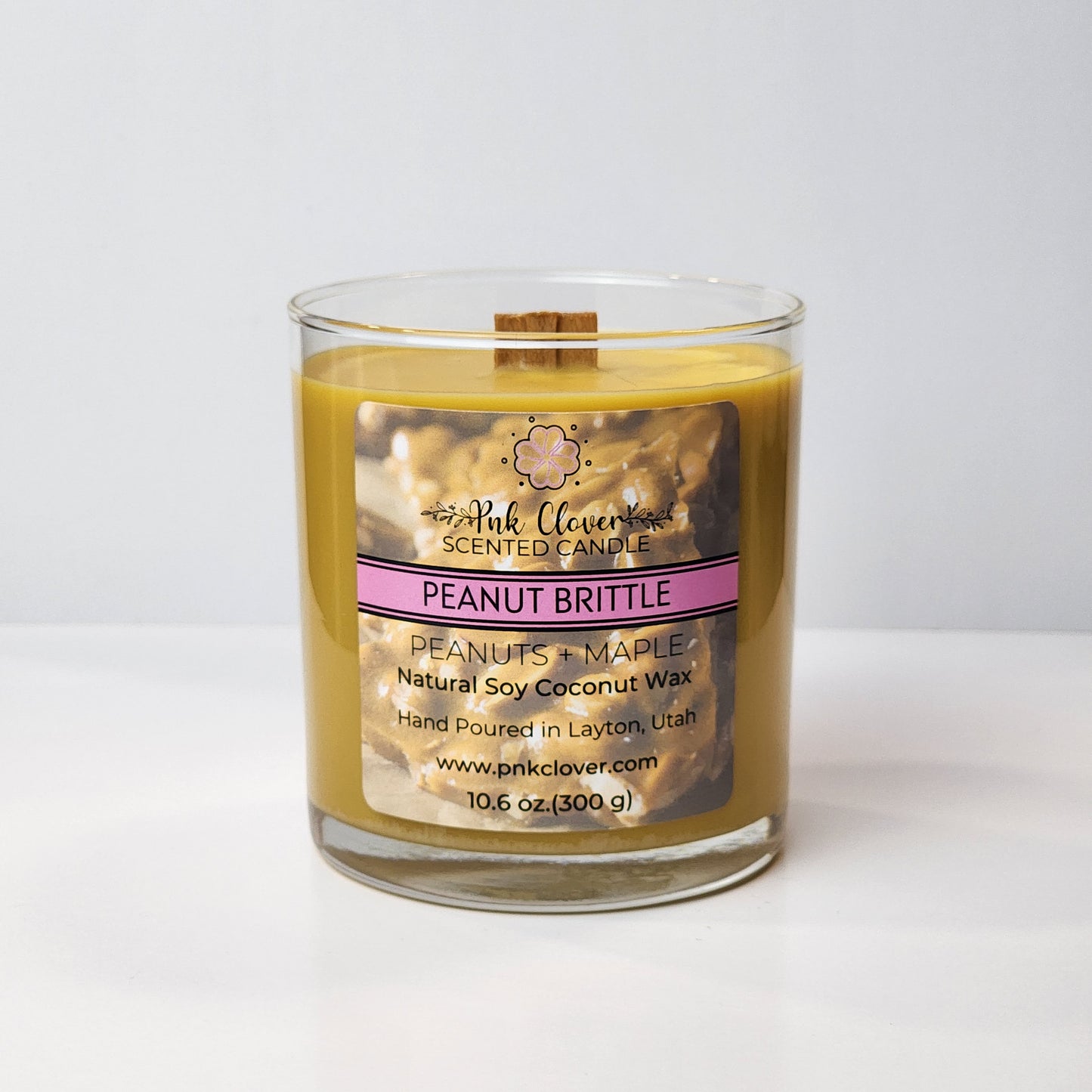 Peanut Brittle - Candles by Pnk Clover | Peanut Brittle Scented Candle | Festive Spirit - Soy Coconut Wax - Pnk Clover