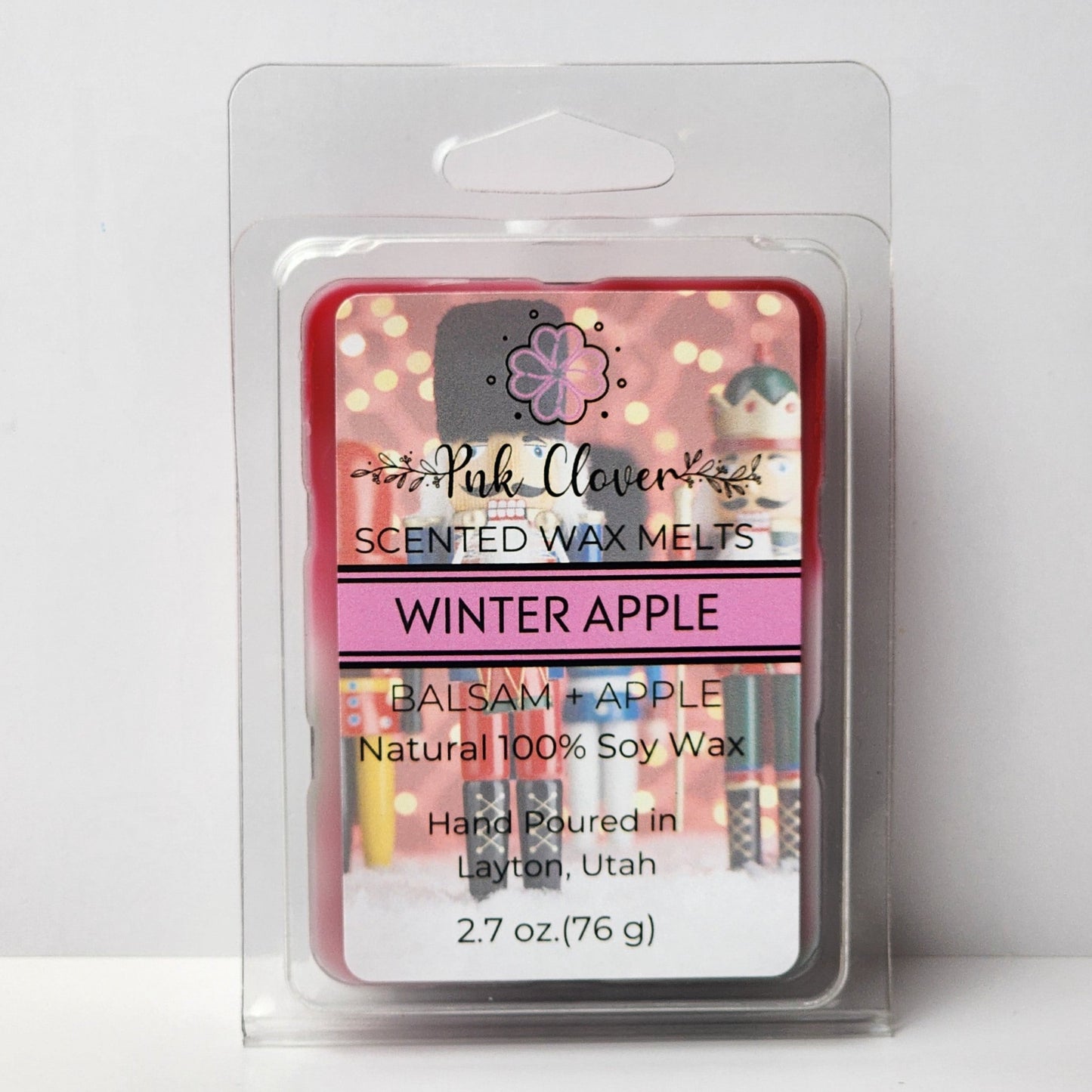 Winter Apple - Wax Melt by Pnk Clover | Winter Apple Soy Wax Melt - A Refreshing Scent for the Season