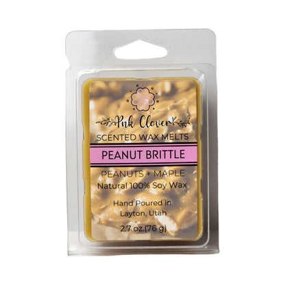 Peanut Brittle - Wax Melt by Pnk Clover | Peanut Brittle Scented Wax Melt| Festive Spirit - Soy Wax - Pnk Clover