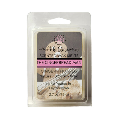 The Gingerbread Man - Wax Melt by Pnk Clover | The Gingerbread Man Scented Wax Melt | Soy Wax - Pnk Clover