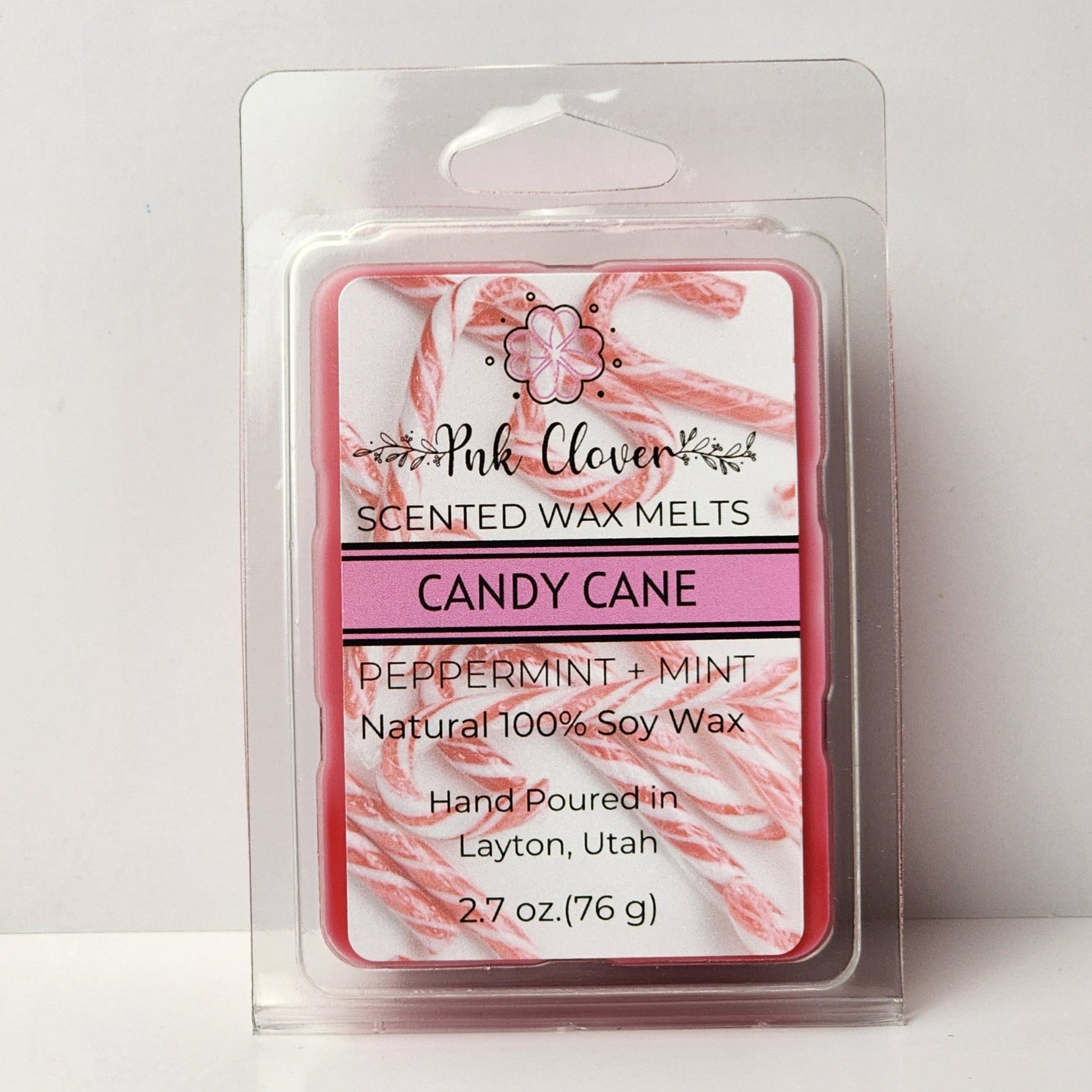 Candy Cane - Wax Melt by Pnk Clover | Experience the Festive Aroma of Candy Cane - Wax Melt