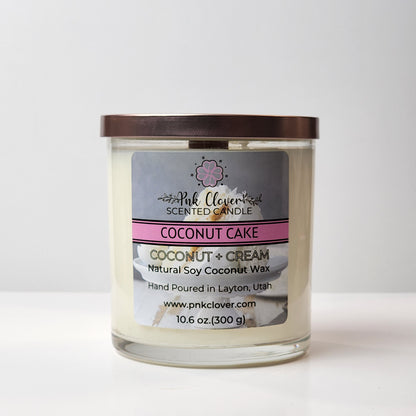 Coconut Cake - Candles by Pnk Clover | Coconut Cake Scented Candle | Coconut + Cream - Pnk Clover