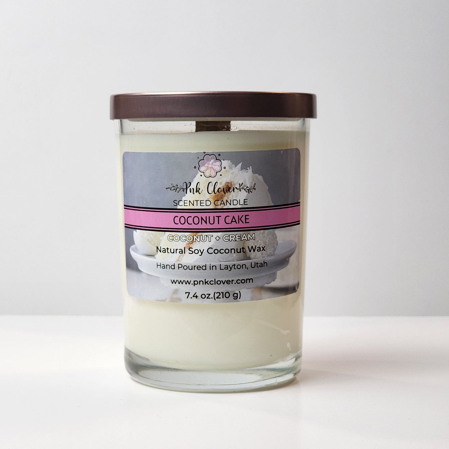 Coconut Cake - Candles by Pnk Clover | Coconut Cake Scented Candle | Coconut + Cream - Pnk Clover