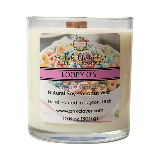 Loopy O's - Candles by Pnk Clover | Loopy O's Scented Candle | Fruity Cereal - Pnk Clover