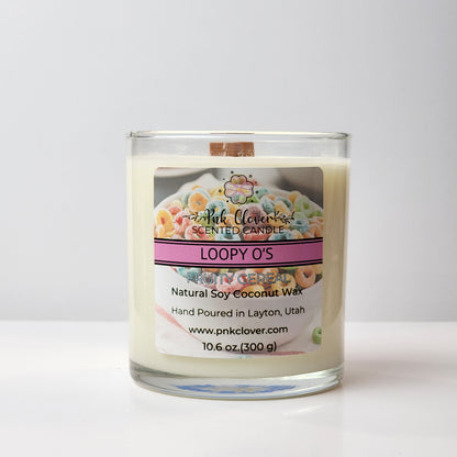 Loopy O's - Candles by Pnk Clover | Loopy O's Scented Candle | Fruity Cereal - Pnk Clover