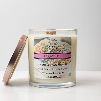 Loopy O's - Candles by Pnk Clover | Loopy O's Scented Candle | Fruity Cereal - Pnk Clover