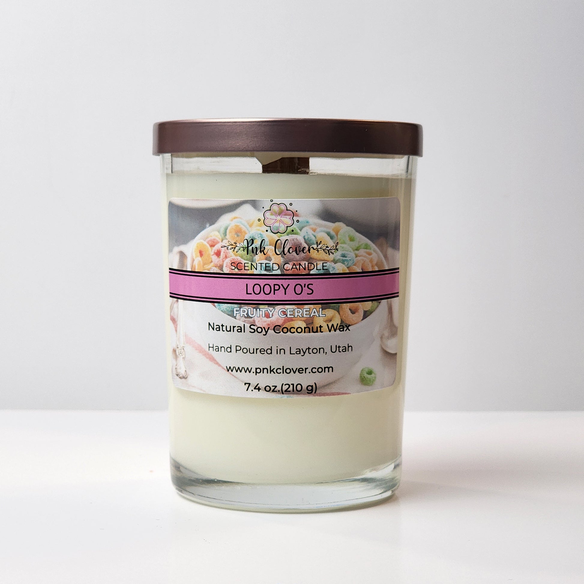 Loopy O's - Candles by Pnk Clover | Loopy O's Scented Candle | Fruity Cereal - Pnk Clover