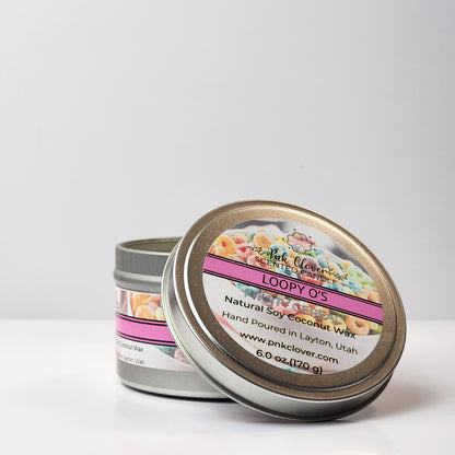 Loopy O's - Candles by Pnk Clover | Loopy O's Scented Candle | Fruity Cereal - Pnk Clover