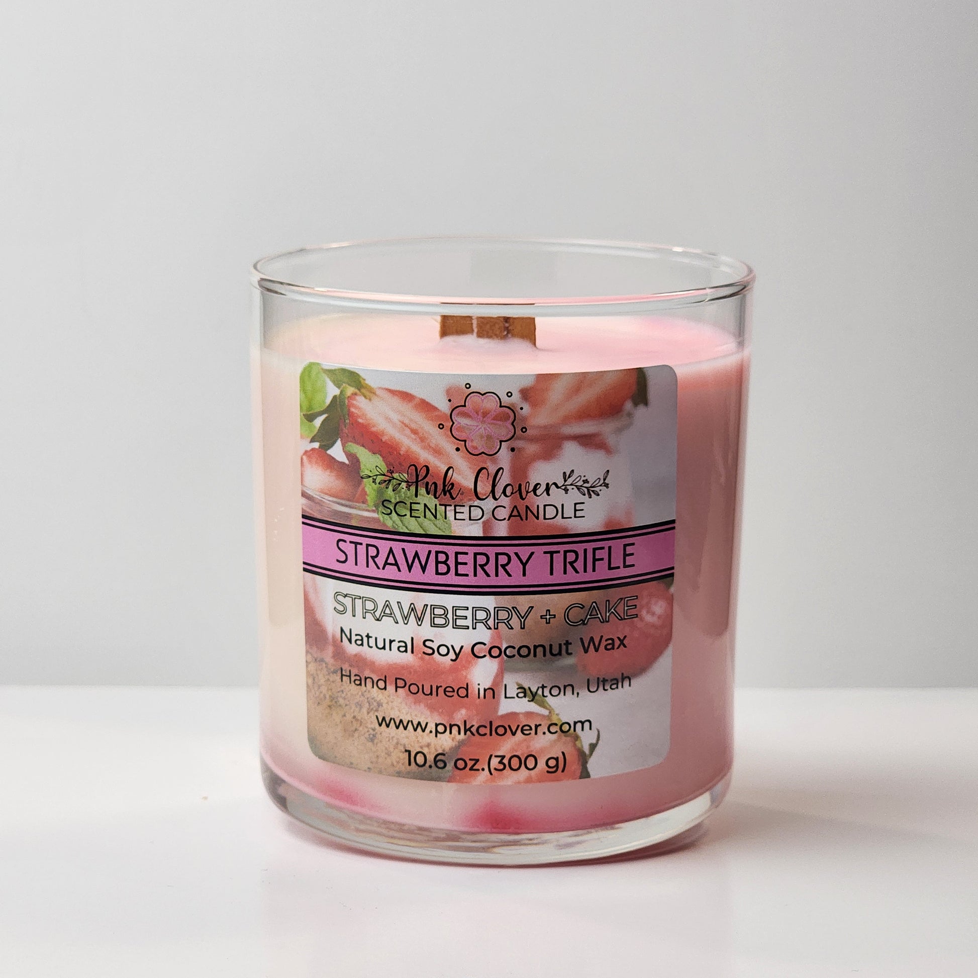 Strawberry Trifle - Candles by Pnk Clover | Strawberry Trifle Scented Candle | Strawberry Cake  - Pnk Clover