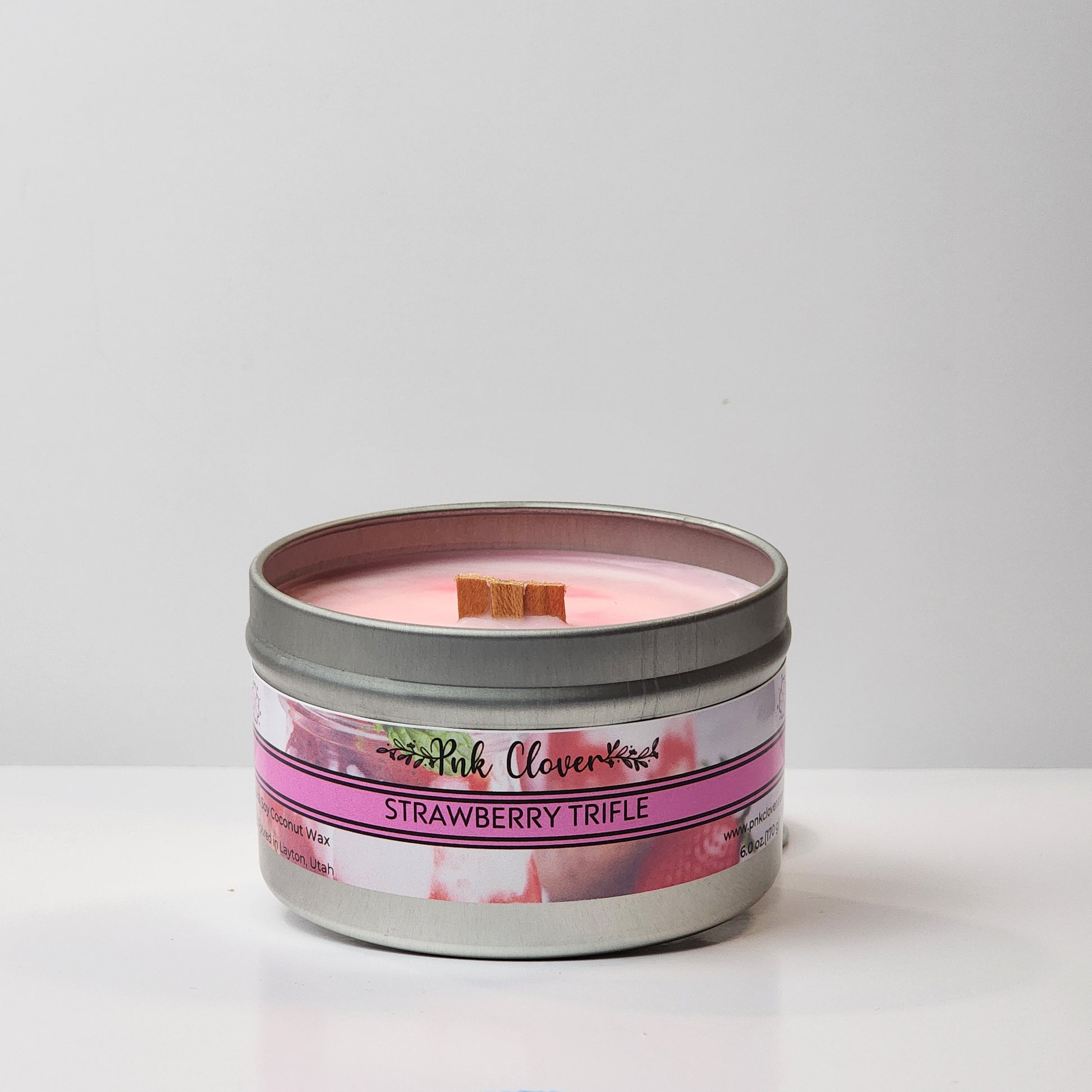 Strawberry Trifle - Candles by Pnk Clover | Strawberry Trifle Scented Candle | Strawberry Cake  - Pnk Clover