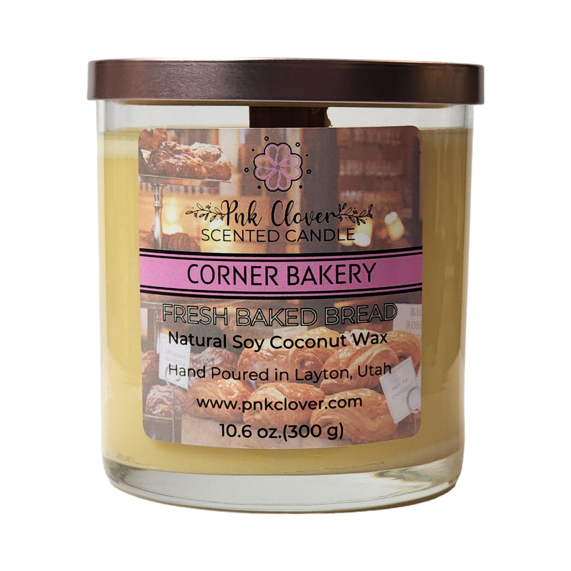 Corner Bakery - Candles by Pnk Clover | Corner Bakery Scented Candle | Fresh Baked Bread - Pnk Clover