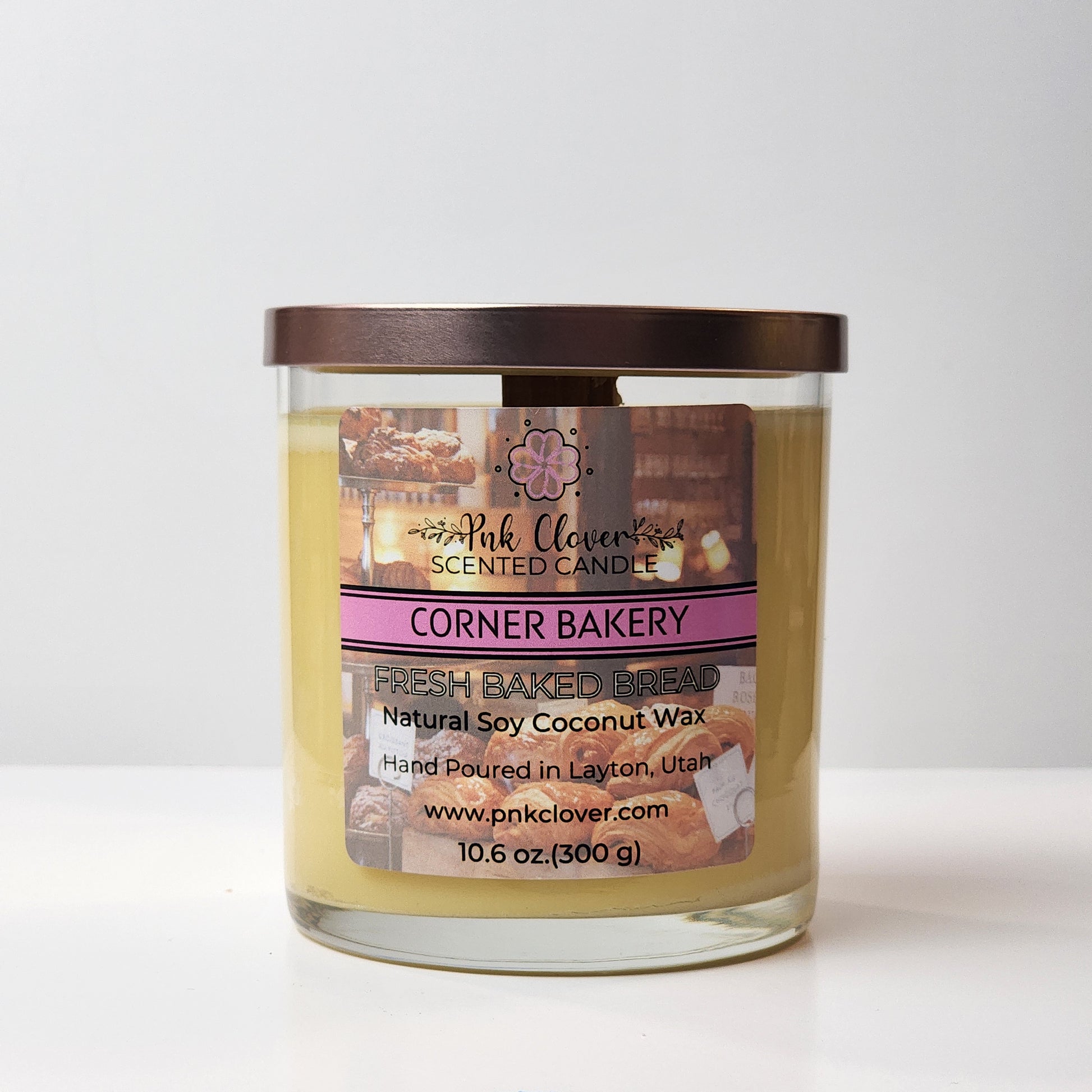 Corner Bakery - Candles by Pnk Clover | Corner Bakery Scented Candle | Fresh Baked Bread - Pnk Clover