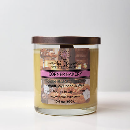 Corner Bakery - Candles by Pnk Clover | Corner Bakery Scented Candle | Fresh Baked Bread - Pnk Clover