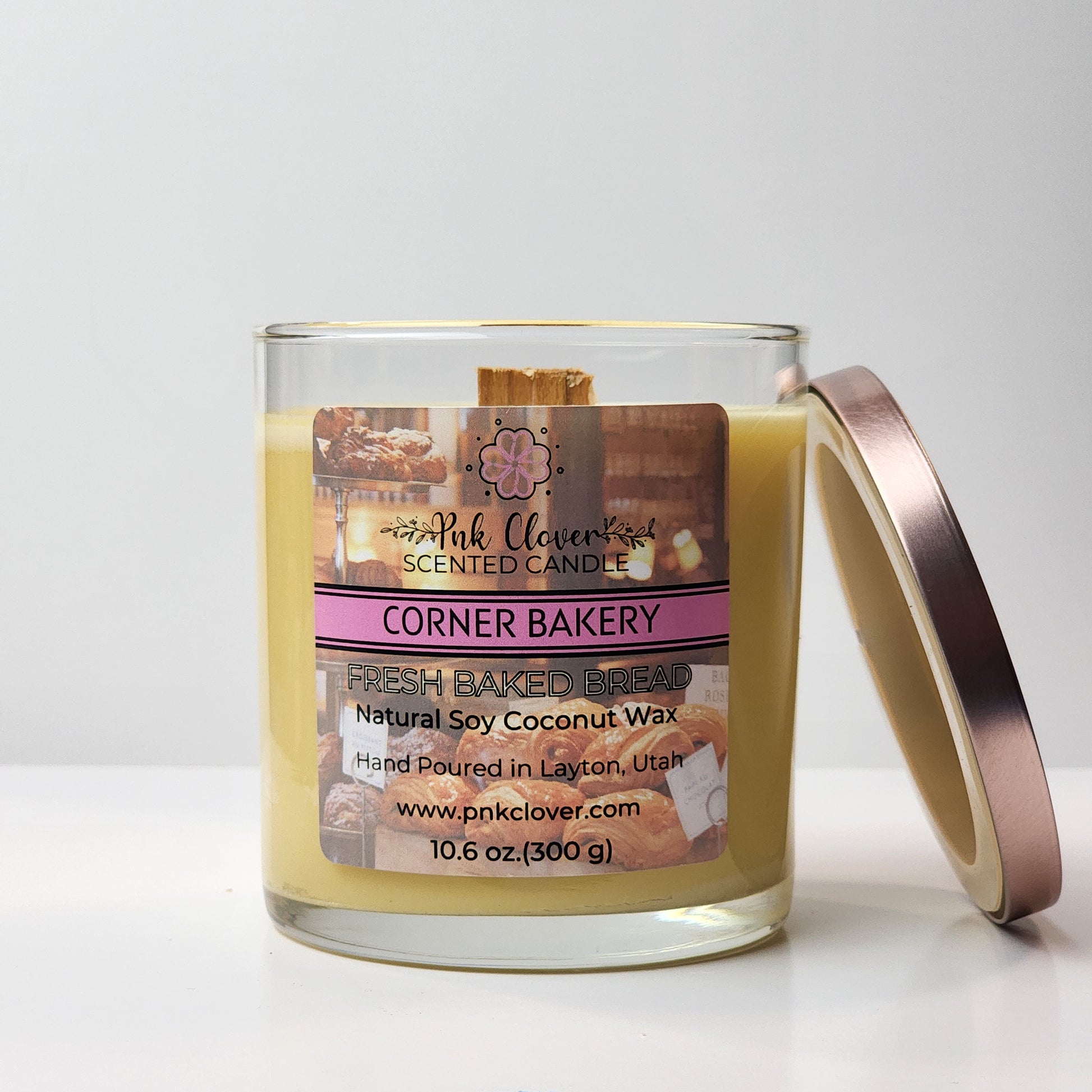 Corner Bakery - Candles by Pnk Clover | Corner Bakery Scented Candle | Fresh Baked Bread - Pnk Clover