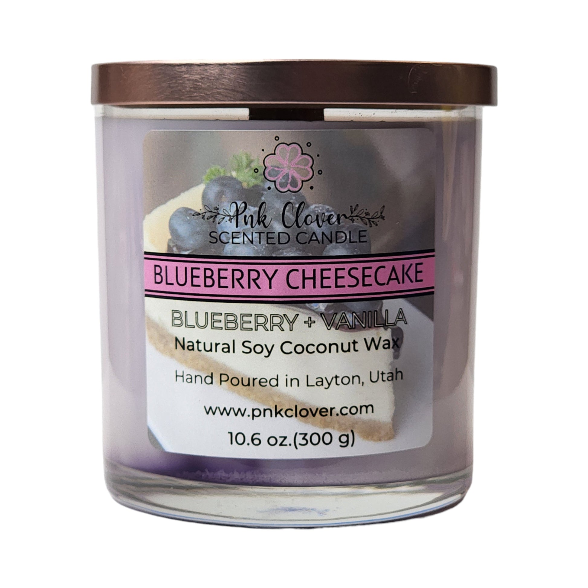 Blueberry Cheesecake - Candles by Pnk Clover | Blueberry Cheesecake Scented Candle | Blueberry Vanilla - Pnk Clover