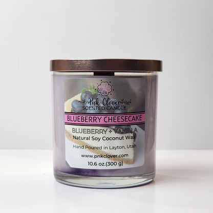 Blueberry Cheesecake - Candles by Pnk Clover | Blueberry Cheesecake Scented Candle | Blueberry Vanilla - Pnk Clover