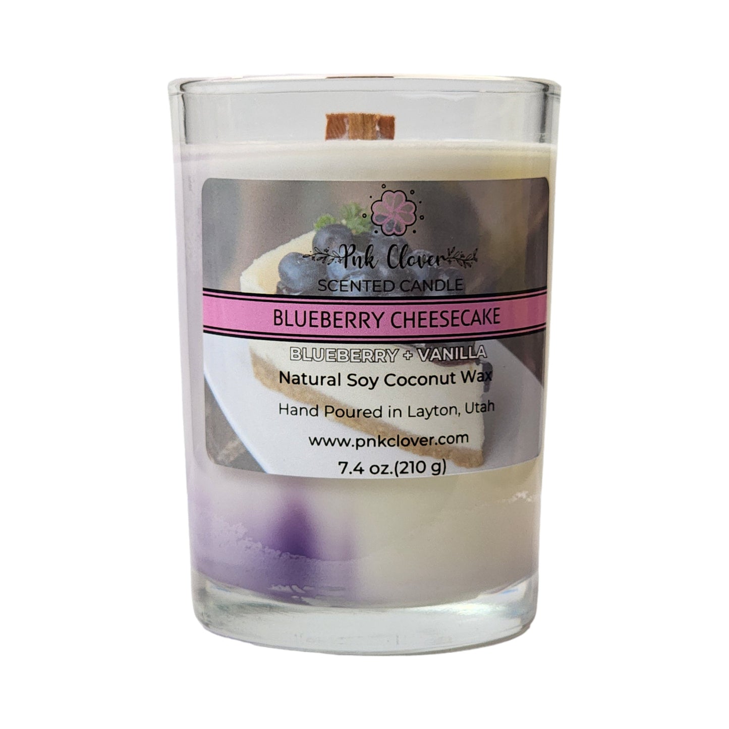 Blueberry Cheesecake - Candles by Pnk Clover | Blueberry Cheesecake Scented Candle | Blueberry Vanilla - Pnk Clover