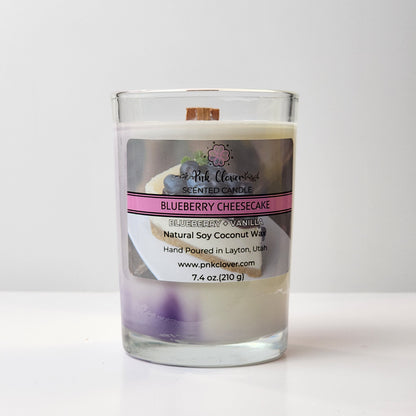 Blueberry Cheesecake - Candles by Pnk Clover | Blueberry Cheesecake Scented Candle | Blueberry Vanilla - Pnk Clover