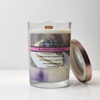 Blueberry Cheesecake - Candles by Pnk Clover | Blueberry Cheesecake Scented Candle | Blueberry Vanilla - Pnk Clover