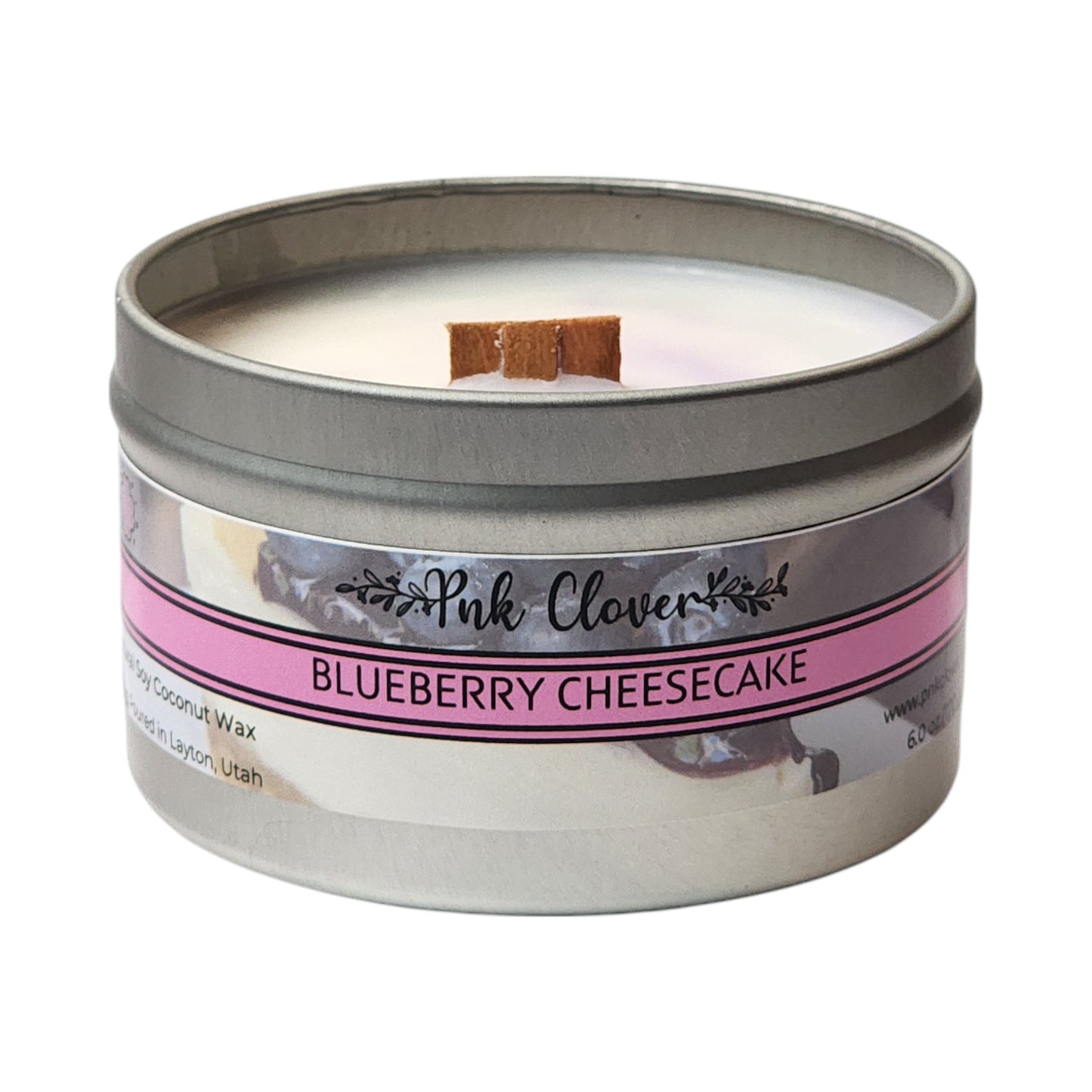 Blueberry Cheesecake - Candles by Pnk Clover | Blueberry Cheesecake Scented Candle | Blueberry Vanilla - Pnk Clover