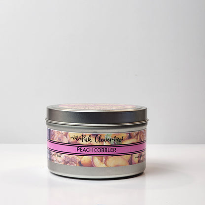 Peach Cobbler - Candles by Pnk Clover | Peach Cobbler Scented Candle | Peach Spices - Pnk Clover