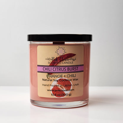 Chili Citrus Burst - Candles by Pnk Clover | Chili Citrus Burst Scented Candle | Orange & Chili - Pnk Clover