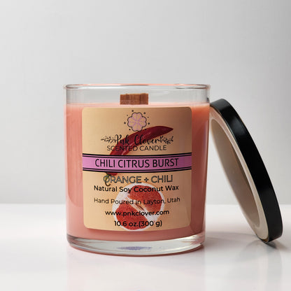 Chili Citrus Burst - Candles by Pnk Clover | Chili Citrus Burst Scented Candle | Orange & Chili - Pnk Clover