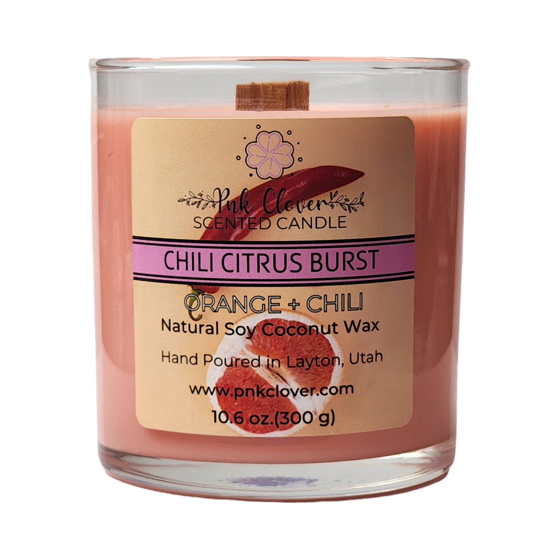 Chili Citrus Burst - Candles by Pnk Clover | Chili Citrus Burst Scented Candle | Orange & Chili - Pnk Clover