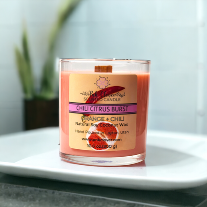 Chili Citrus Burst - Candles by Pnk Clover | Chili Citrus Burst Scented Candle | Orange & Chili - Pnk Clover