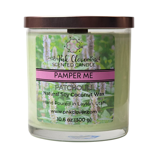 Pamper Me - Candles by Pnk Clover | Pamper Me Patchouli Scented Candle | Pnk Clover