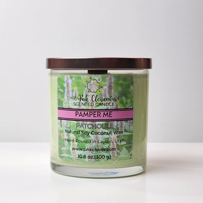 Pamper Me - Candles by Pnk Clover | Pamper Me Patchouli Scented Candle | Pnk Clover