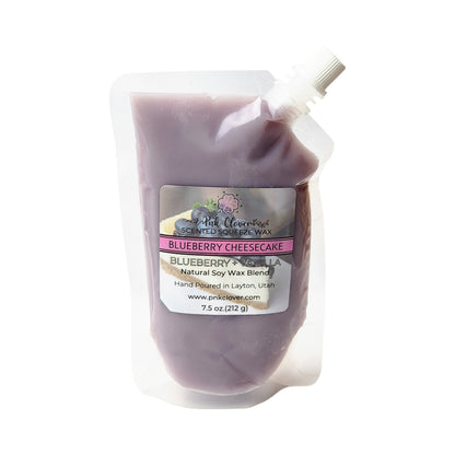 Blueberry Cheesecake - Squeeze Wax by Pnk Clover | Blueberry Cheesecake Scented Squeeze Wax | Blueberry Vanilla - Pnk Clover