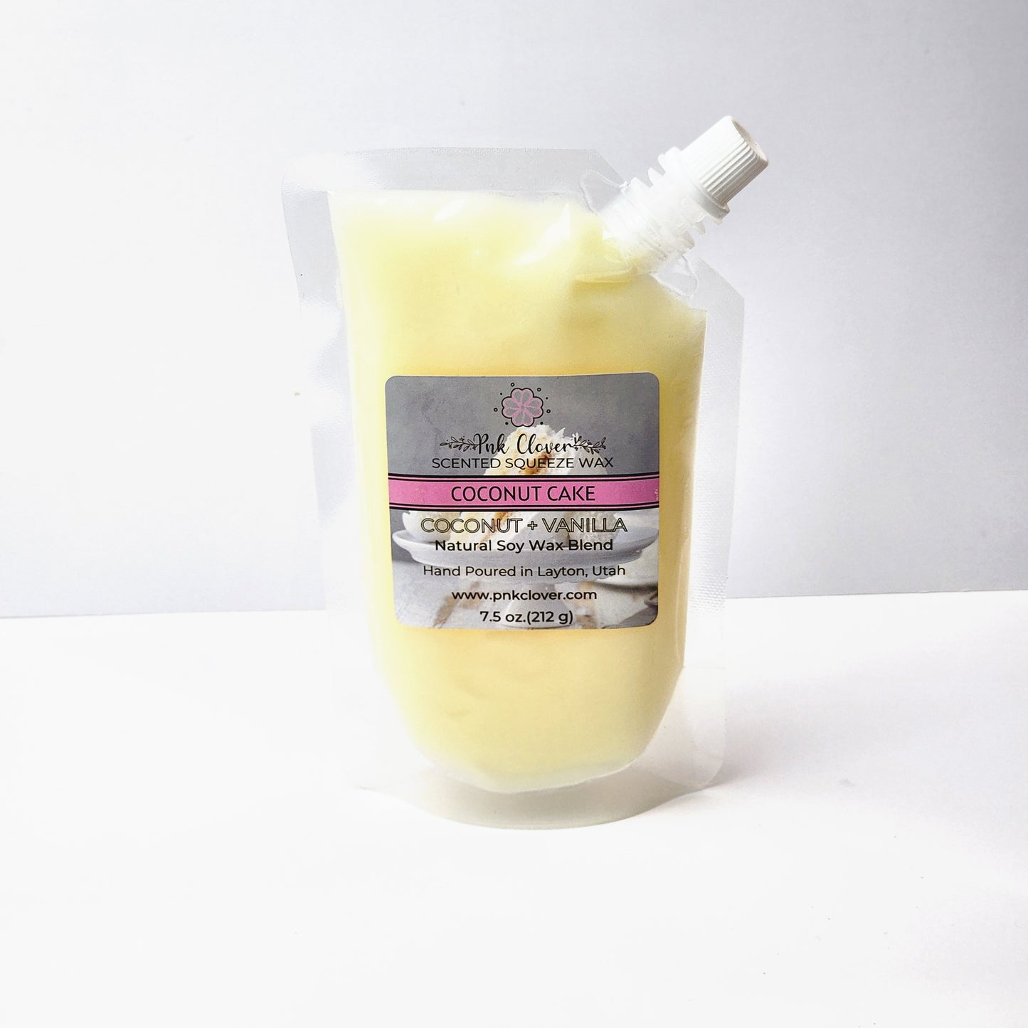 Coconut Cake - Squeeze Wax by Pnk Clover | Coconut Cake Scented Squeeze Wax | Coconut & Cream - Pnk Clover