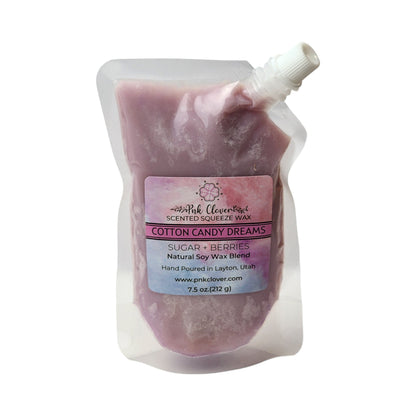 Cotton Candy Dreams - Squeeze Wax by Pnk Clover | Cotton Candy Dreams Squeeze Wax Melt - A Refreshing Scent for the Summer