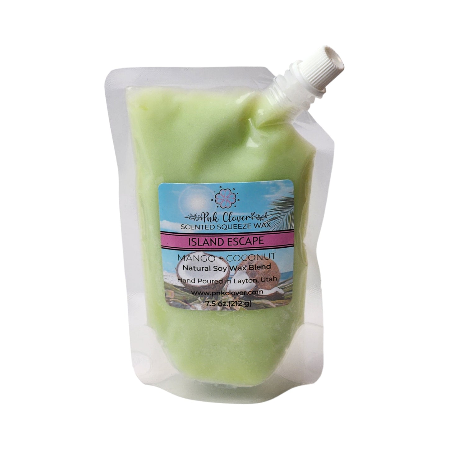 Island Escape - Squeeze Wax by Pnk Clover | Island Escape Mango & Coconut - Squeeze Wax Melt