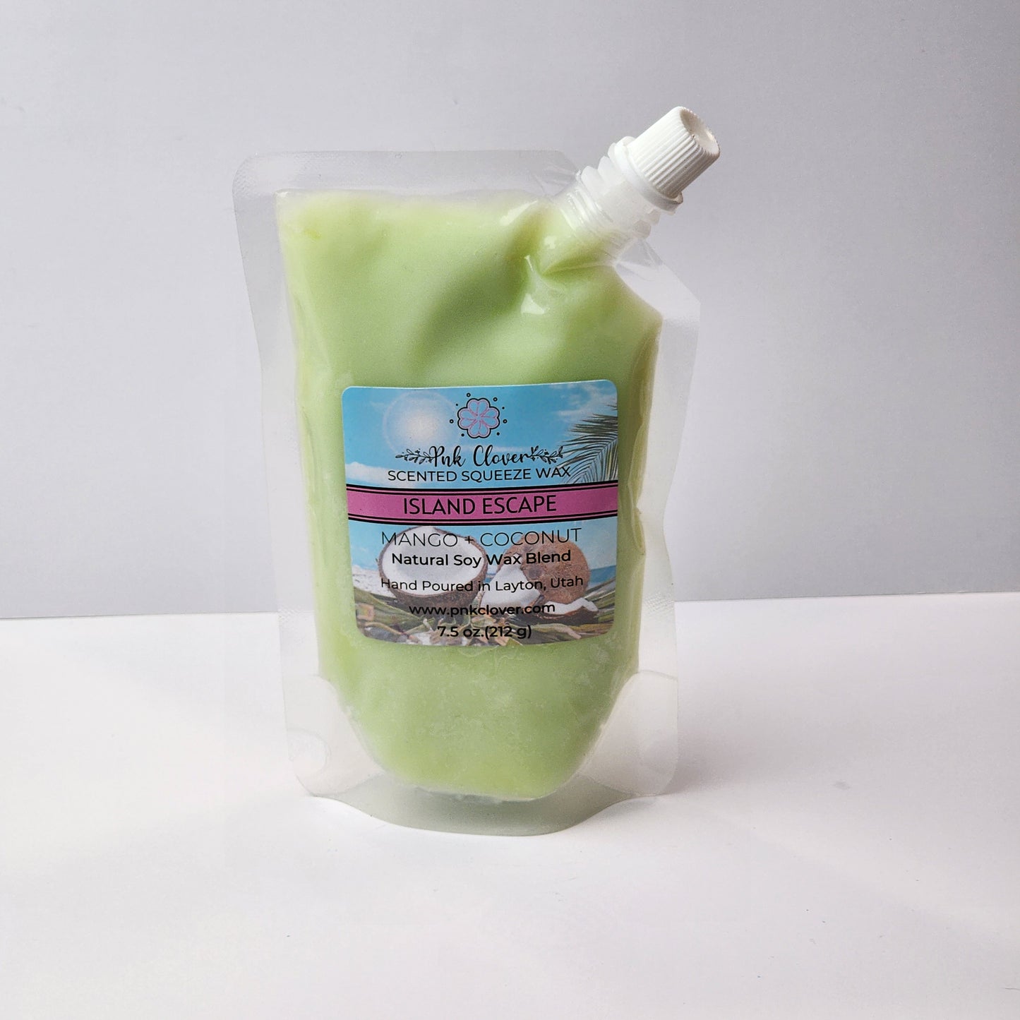 Island Escape - Squeeze Wax by Pnk Clover | Island Escape Mango & Coconut - Squeeze Wax Melt