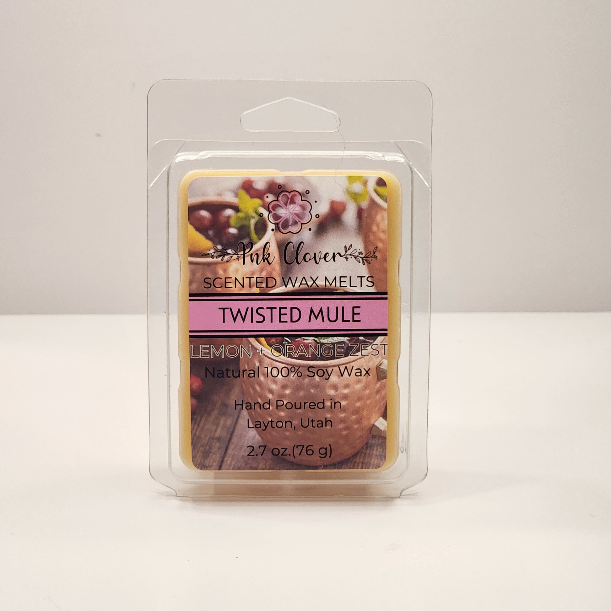 Twisted Mule - Wax Melt by Pnk Clover | Twisted Mule Wax Melts | Citrus and Berry Scent | Natural Soy Wax