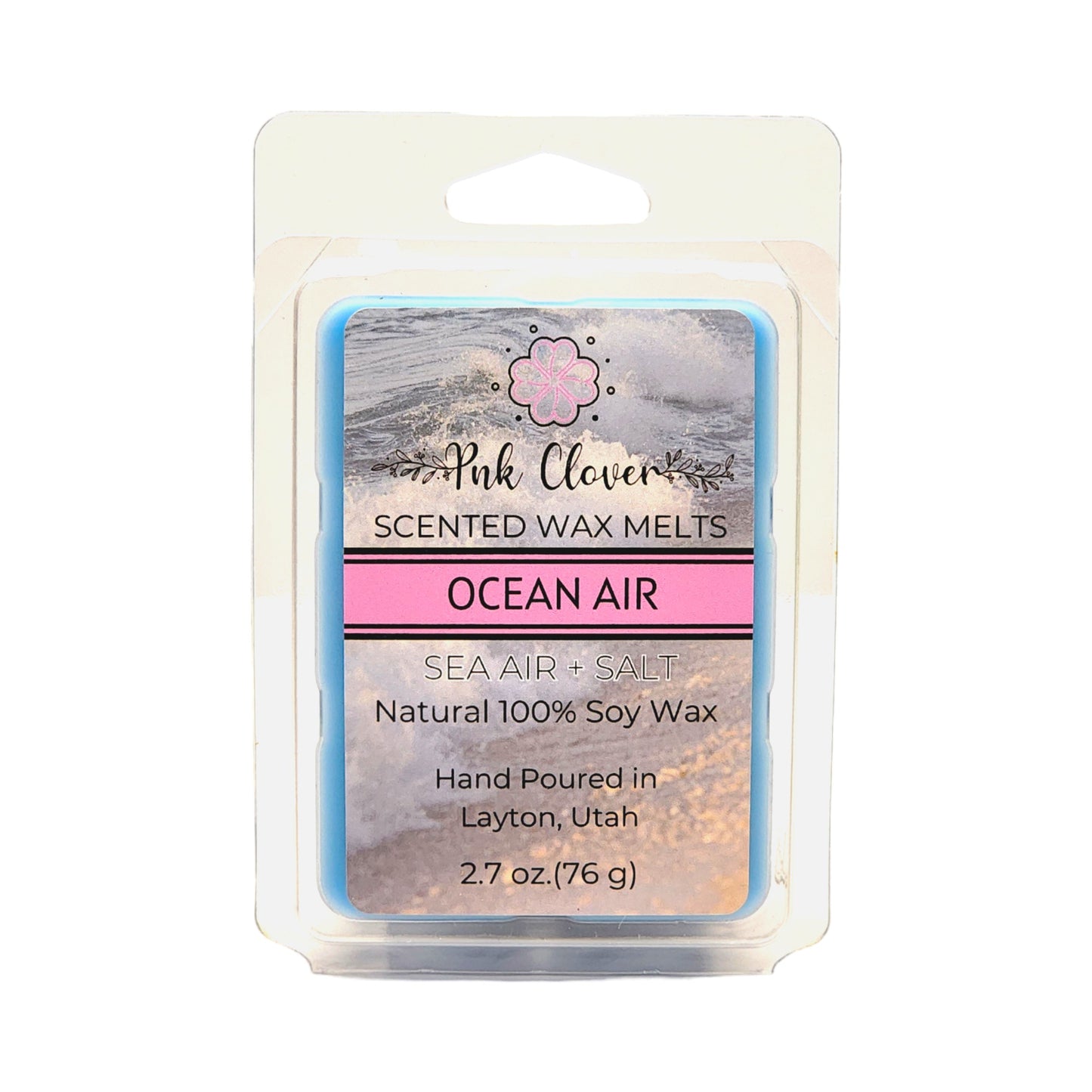 Ocean Air - Wax Melt by Pnk Clover | Experience the Invigorating Scent of Ocean Air - Wax Melt